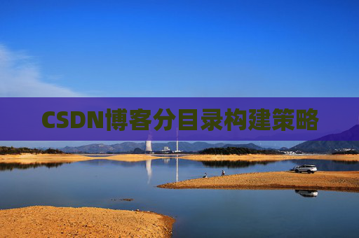CSDN博客分目录构建策略