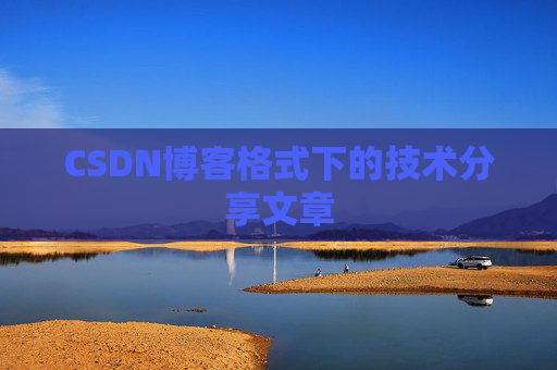CSDN博客格式下的技术分享文章