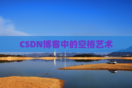 CSDN博客中的空格艺术